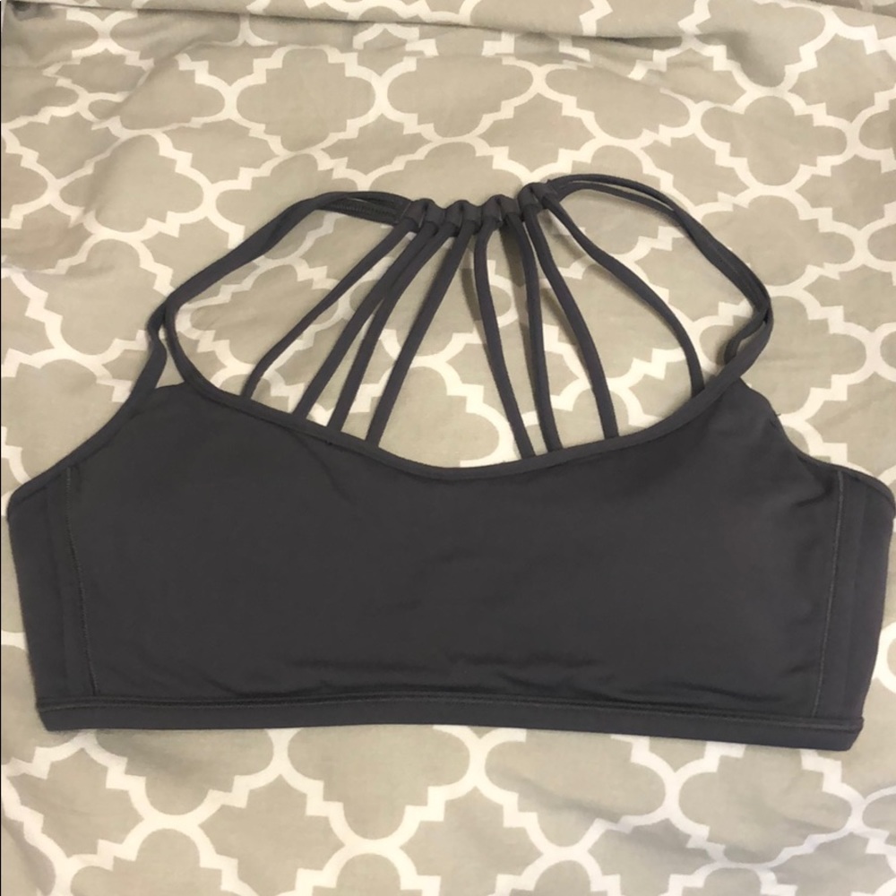 Lululemon charcoal grey sports bra